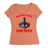 gaming hold and play Women's Triblend Scoop T-shirt