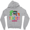 teacher saurus Zipper Hoodie