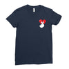 love more pocket Ladies Fitted T-Shirt