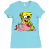 zombie spongebob Ladies Fitted T-Shirt