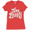 i'm happy Ladies Fitted T-Shirt