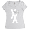 mgk t xx shirt flower black rose .. Women's Triblend Scoop T-shirt