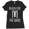 reach for the bars Ladies Fitted T-Shirt