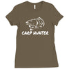 carp hunter pike angler fishing new Ladies Fitted T-Shirt