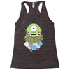 one eyes monster Racerback Tank