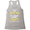 i'm a proud mom of a freaking awesome daughter Racerback Tank