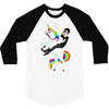 unicorn and human best friends 3/4 Sleeve Shirt