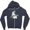 jurassic bunnies Zipper Hoodie