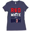 red white and brew Ladies Fitted T-Shirt
