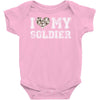i love my soldier hunter camouflage Baby Bodysuit