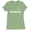 fat bikers bounce better Ladies Fitted T-Shirt