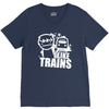 i like trains V-Neck Tee
