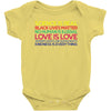 Anti Trump Science is Real Black Lives Matter T shirt Baby Onesie