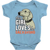 This Girl Loves Her Dachshund Baby Onesie