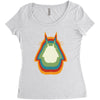 Totoro Retro Women's Triblend Scoop T-shirt