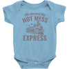 hot mess express Baby Bodysuit
