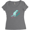 ask me about dinosaurs Women's Triblend Scoop T-shirt