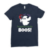 i,m just here for the boos! Ladies Fitted T-Shirt