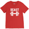 new beast dumbbell muscle V-Neck Tee