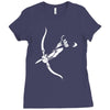 pfeil bogen archery arrow bow magic fantasy hunter schurke assasins ga Ladies Fitted T-Shirt
