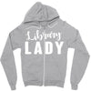library lady Zipper Hoodie