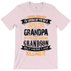 Super Cool Grandpa Of A Freaking Awesome Grandson T-Shirt