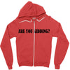 are you kidding Zipper Hoodie