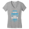 The Best Poppy Was Born In July Women's V-Neck T-Shirt