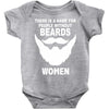 funny beards printed Baby Onesie