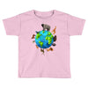 animal polygon around the planet Toddler T-shirt