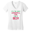 most wonderful time for a beer Women's V-Neck T-Shirt