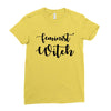 feminist witch Ladies Fitted T-Shirt
