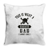 This Is What A Bad Ass Dad Looks Like Throw Pillow