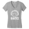 driving makes me happy younot so much Women's V-Neck T-Shirt