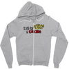 i put the cute in execute Zipper Hoodie
