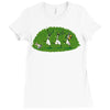 run away and keep going Ladies Fitted T-Shirt