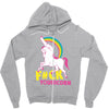 gay pride f#ck younicorn funny rude unicorn Zipper Hoodie