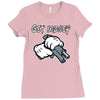 mickey mouse gangster get money Ladies Fitted T-Shirt