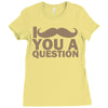 i mustache you a question Ladies Fitted T-Shirt