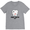 First Tooth Date V-Neck Tee