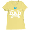 World's Best Dad Ever Ladies Fitted T-Shirt