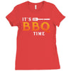 It's BBQ Time Ladies Fitted T-Shirt