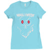 ghose face halloween Ladies Fitted T-Shirt