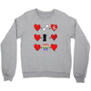 ls lesbian full heart Crewneck Sweatshirt