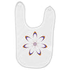 rainbow flower Baby Bibs