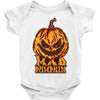 mad halloween pumpkin Baby Bodysuit