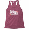 blessed sister with flower white color Racerback Tank