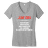 June Girl Hated By Many Women's V-Neck T-Shirt