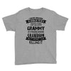 Super Cool Grammy Of A Freaking Awesome Grandson Youth Tee