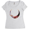 Space Skeleton Women's Triblend Scoop T-shirt